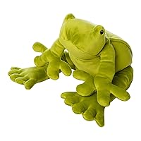 Manhattan Toy Velveteen Fidgety Frog Pond Life Toy Stuffed Animal, 14