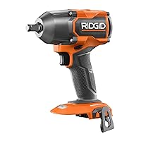 RIDGID 18V Brushless Cordless 4-Mode 1/2 in. Mid-Torque Impact Wrench with Friction Ring (Tool Only), Orange (R86012B)