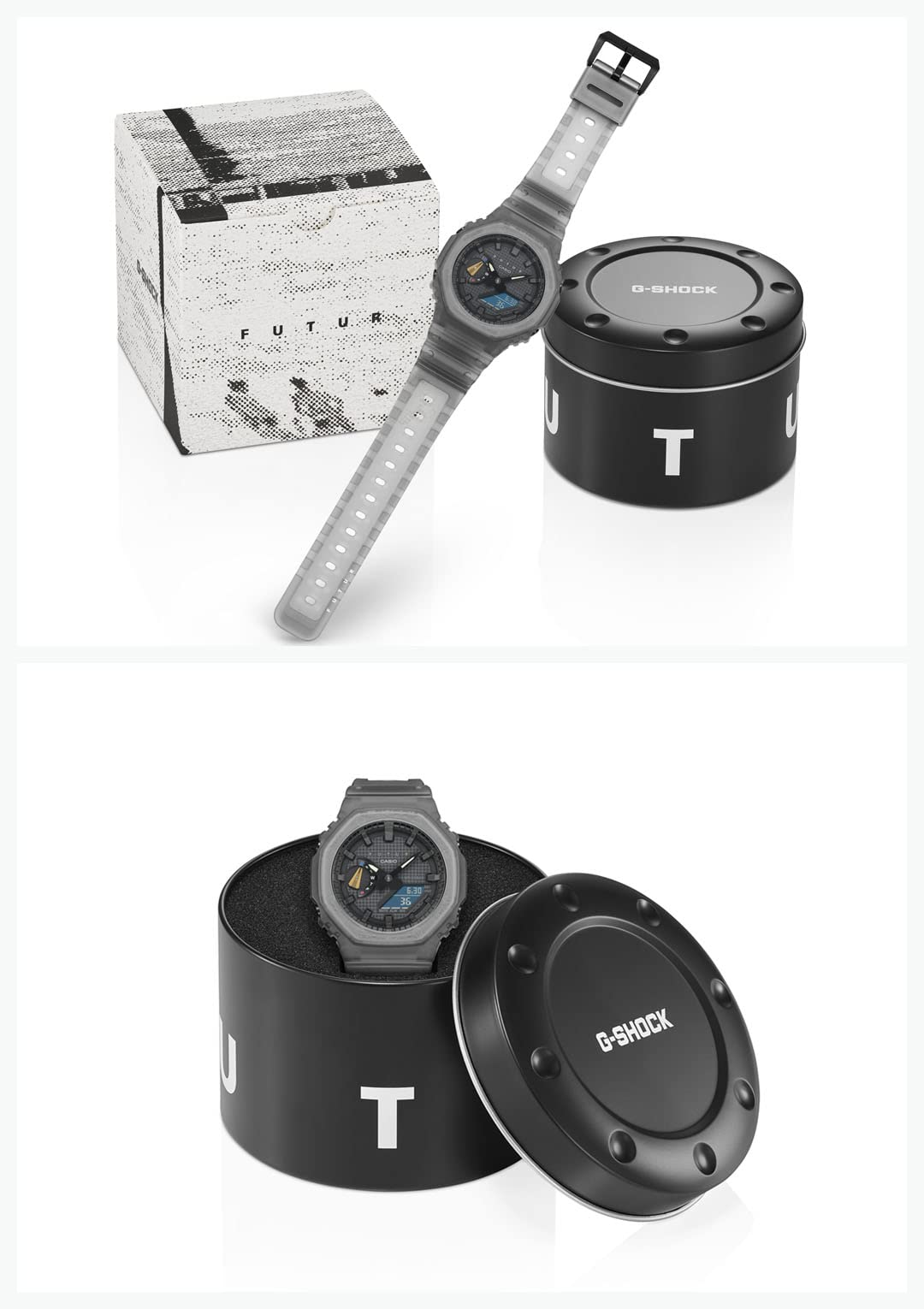 Casio GA-2100 Series Men's Carbon Core Guard Digital Analog Combination Model Wristwatch