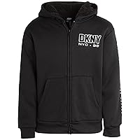 DKNY Boys' Sweatshirt – Heavyweight Sherpa Fleece Lined Zip Hoodie Sweatshirt (8-20)