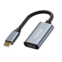 USB C to HDMI Adapter Cable, Type C to 4K HDMI Cables,USB C Thunderbolt 3 to Display Port Converter,Compatible with MacBook Pro/Air,iPad,Surface Book,Pixelbook,Dell XPS,Samsung Galaxy,Steam Deck etc.