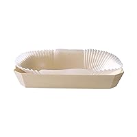 Abbonpanza Wooden Baking Mold (Case of 100), PacknWood - Wood Baking Pan with Baking Liners Included (30 oz, 10