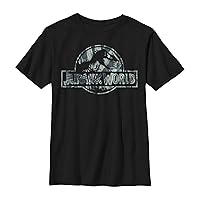 Jurassic World Boys' Big Officially Licensed Tropic World Graphic Tee