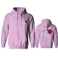 VICES AND VIRTUES Good Vibe Red Rose Flowers Bones Hand Shaka Cool Vintage Hipster Hoodie