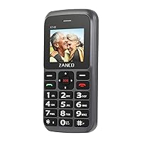 Zanco Lastest Cheap Senior Phone with Big Button Phone Easy to Use Button Phone (Coffee)
