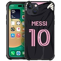 Henok Compatible with iPhone 13 Case,HS American Soccer Jersey 001 Retro Design with Anti Slip Shockproof Bumper PC Backplane Protection Soft Silicone TPU Protective Case for iPhone 13