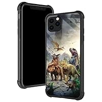TnXee Case Compatible with iPhone 11 Pro Max,Ancient Dinosaurs 11 Pro Max Cases for Boys/Men,Four Corners Shock Absorption Non-Slip Soft TPU Bumper Frame Case Compatible with iPhone 11 Pro Max 6.5 in