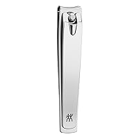 ZWILLING nail clipper for extra large nails, sharp and smooth cut of polished stainless steel for feet and hands, 85mm