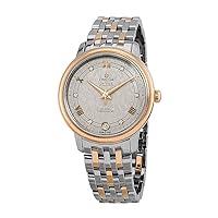 Omega De Ville Automatic Ivory Silvery Diamond Dial Ladies Watch 424.20.33.20.52.003