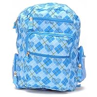 Laptop Case Backpack in Blue Sky Square Box Style and One HSM Coin Wallet Set