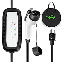 Portable EV Charger Level 1, 15Amp 110V, Electric Vehicle Charger with 21Ft Extension Cord,NEMA 5-15P for Plug-in Home EV Charging Station,Compatible with SAE J1772 EVs