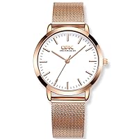 Wrist Watch for Women, Business Style Quartz Analog Women's Watch with Stainless Steel Strap