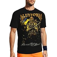 Band T Shirt Alestorm Black Sails at Midnight Mens Summer Round Neck T-Shirts Short Sleeve Tops