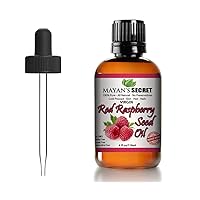 Red Raspberry Seed Oil Cold Pressed Unrefined (Virgin) Undiluted 100% Natural for face, hands,scars and breakouts (1 fl oz) (Red Raspberry Seed Oil, 1 fl oz)