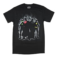 DC Comics Justice League Shadows Batman Flash Graphic T-Shirt - Medium,Black