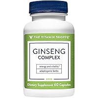 The Vitamin Shoppe Ginseng Complex - Apoptogenic Herb to Support Energy & Vitality (60 Capsules)