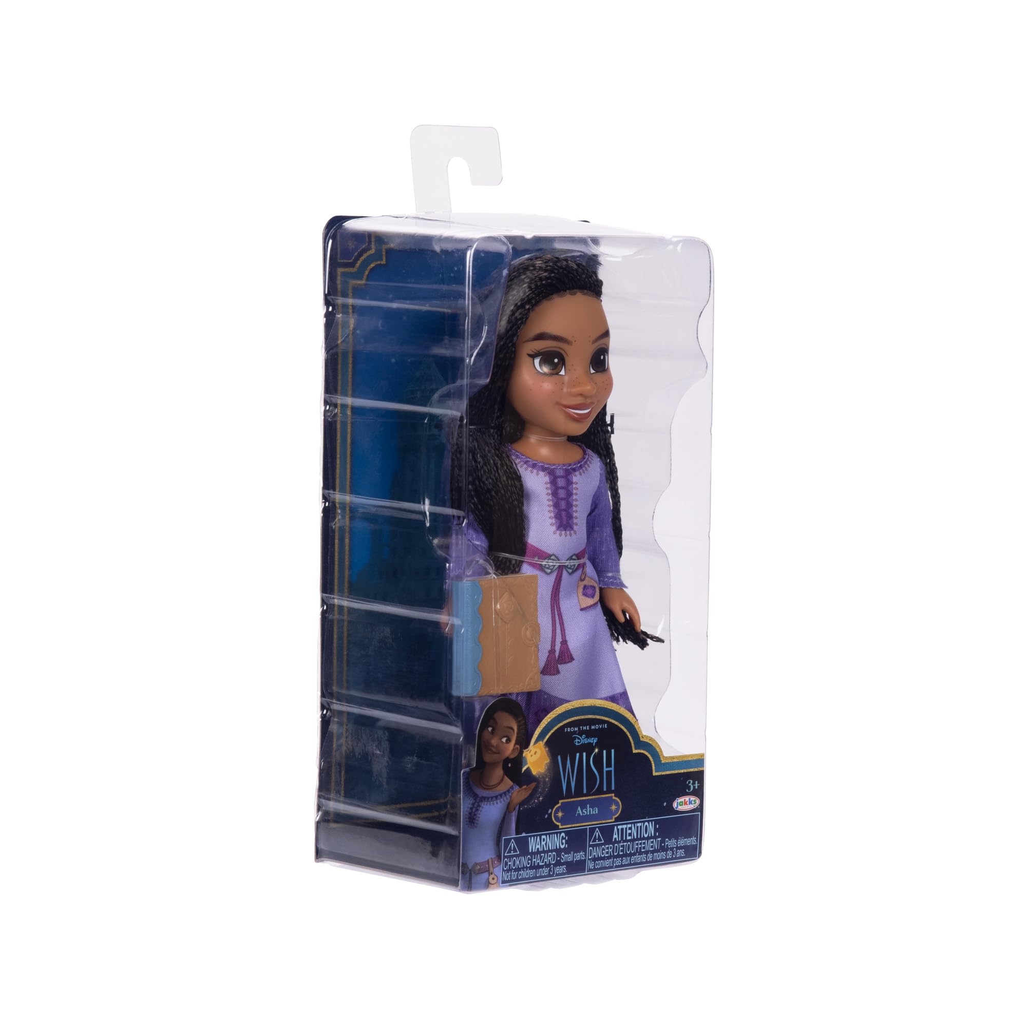 Disney Asha Petite Doll 6 Inches Tall, Pocket Size with Authentic Movie Fashions