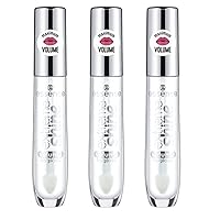 3-Pack Extreme Shine Volume Lip Gloss | High Shine, Non-Sticky, Long Lasting Transparent Lip Gloss | Vegan & Cruelty Free (01 | Crystal Clear)
