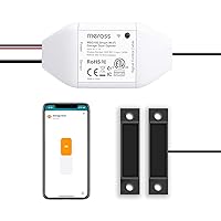 Smart Garage Door Opener Remote, Compatible with Apple HomeKit, Amazon Alexa, Google Assistant, SmartThings, Multiple Notification Modes, No Hub Needed