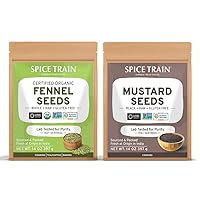 SPICE TRAIN, Fennel Seeds (397g) + Black Mustard Seed (397g)