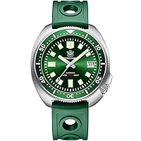 Diver Watches for Men, Mens Automatic Watches Mechanical Wristwatch Turtle 200m Water Resistant C3 Luminous Chronograph Ceramic Diving Bezel Sapphire Mirror NH35