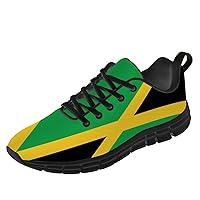 Jamaican Shoes for Women Men Running Walking Tennis Sneakers Lightweight Athletic Shoes Gifts for Men Women