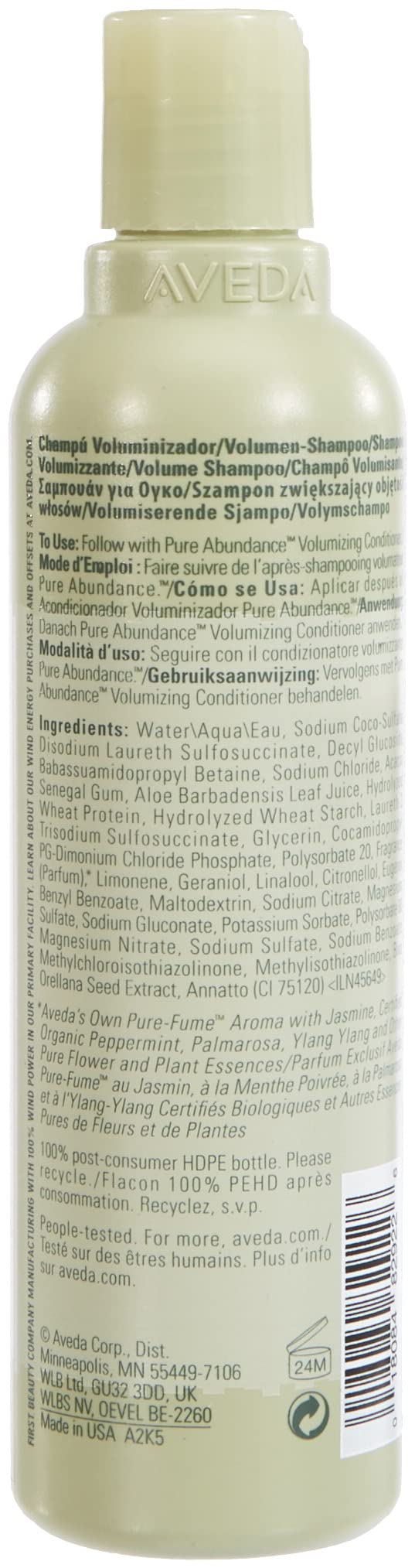 Aveda Pure Abundance Volumizing Shampoo, Peppermint, 8.5 Fl Oz