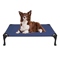 Veehoo Cooling Elevated Dog Bed, Portable Raised Pet Cot with Washable & Breathable Mesh, No-Slip Feet Durable Dog Cots Bed for Indoor & Outdoor Use, Medium, CWC1803-M