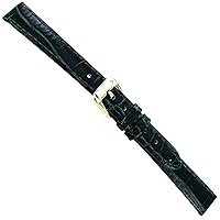 12mm Speidel Green Alligator Grain Padded Stitched Leather Ladies Watch Band