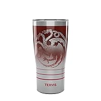 Tervis Traveler Game of Thrones Mother of Dragons Triple Walled Insulated Tumbler Travel Cup Keeps Drinks Cold & Hot, 20oz, Stainless Steel