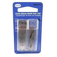 Testors 10pc Knife Blade Refill Pack - Replacement Blades for 8828 Hobby Knife