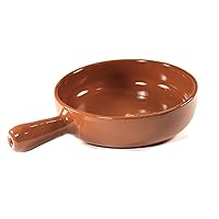 Terra Cotta Cazuela Dish with Handle - 9 inch / 2 inches deep