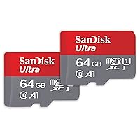 SanDisk 64GB 2-Pack Ultra microSDXC UHS-I Memory Card (2x64GB) with Adapter - SDSQUAB-064G-GN6MT [New Version]