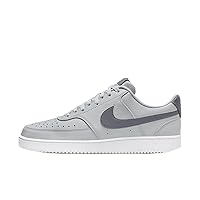 Nike Court Vision Low Next Nature Men's (FQ7669-001, Wolf Grey/Light Carbon-Midnight Navy) Size 13
