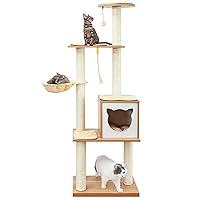 Made4Pets Cat Tree, Modern Cat Tree Tower for Indoor Cats - 65
