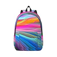 Rainbow Ocean Large Capacity Backpack, Men'S And Women'S Fashionable Travel Backpack, Leisure Work Bag,
