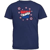 Election 2024 Donald Trump Patriotic Groovy Stars Mens T Shirt