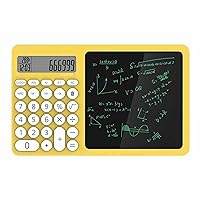 Portable LCD Writing Board with Integrated Calculator for Math Calculation Note Taking and Memo Writing Calculator and Handwriting Board Combo Writing Board for Office Use