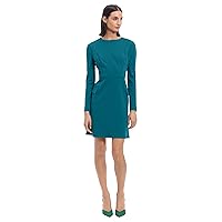 Donna Morgan Women's Long Sleeve Sheath Dress with Flap Pockets at Side HIPS