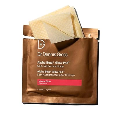 Dr. Dennis Gross Alpha Beta Glow Pad for Body Intense Glow: for Dull Skin Lacking Radiance or Glow, (8 Applications)
