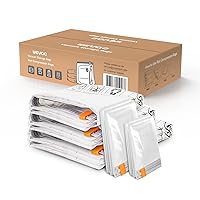 [2024 NEW]10 Pack Vacuum Storage Bags (2 Jumbo/2 Large/2 Medium/4 Rolling Bag) | Space Saver | Rapid Vacuum | Double Zip Seal | Clip Stopper | Ideal for Clothes, Blankets Compression and Travelling