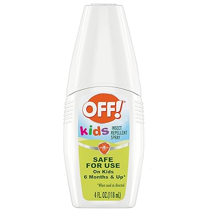 OFF! Kids Insect Repellent Spray, 100% Plant Based Oils, Safe for Use On Babies, Toddlers and Kids, 4 oz