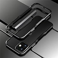HENGHUI Aluminum Bumpers Compatible with iPhone 12 Mini 5.4-INCH Bumper Case Metal Frame Bumper Cover Shock Absorbent Slim Cool Design (iPhone12Mini, Black)