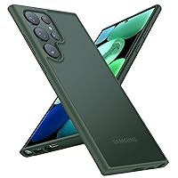 TORRAS Shockproof Designed for Samsung Galaxy S23 Ultra Case [Military Grade Drop Tested] Semi-Clear S23 Ultra Case Hard Back & Soft Edge Slim Protective for Galaxy S23 Ultra Case, Seagreen
