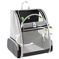Innovative Traveler Bubble Backpack Pet Carriers for Cats and Dogs (Grey)