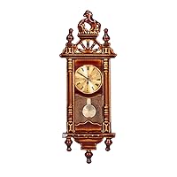 1:12 Model Scale Wall Clock,Dollhouse Clock, Miniature Grandfather Clock Vintage Doll House Floor Clock, Wooden Living Room Furniture Toy Doll House Accessory