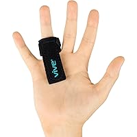 Vive Trigger Finger Splint - Support Brace for Middle, Ring, Index, Thumb and Pinky Straightening Curved, Bent, Locked Stenosing Tenosynovitis Hands Tendon Lock Release Stabilizer Knuckle Wrap