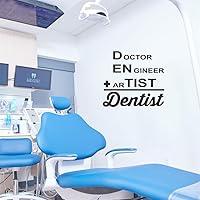 Dental Care Wall Decal - Dentist Medical Vinyl Sticker for Home Decor Ideas, Perfect for Bathroom Interior, Removable Wall Art Effect Size 27