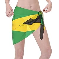 Rainbow Love Women Short Sarong Beach Wrap Sheer Bikini Chiffon Swimsuit Cover Up Skirt For Swimwear