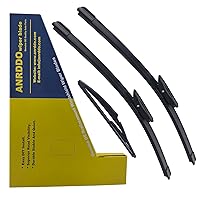 3 Wipers Factory Replacement For Mini Cooper 2013 R56 Original Equipment Windshield Wiper Blades Set - 18
